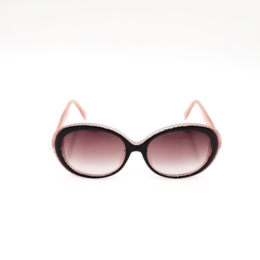 Fendi Oval Oversized Burgundy Logo Designer FF 7PHK8 Sunglasses - Picture 2 of 10